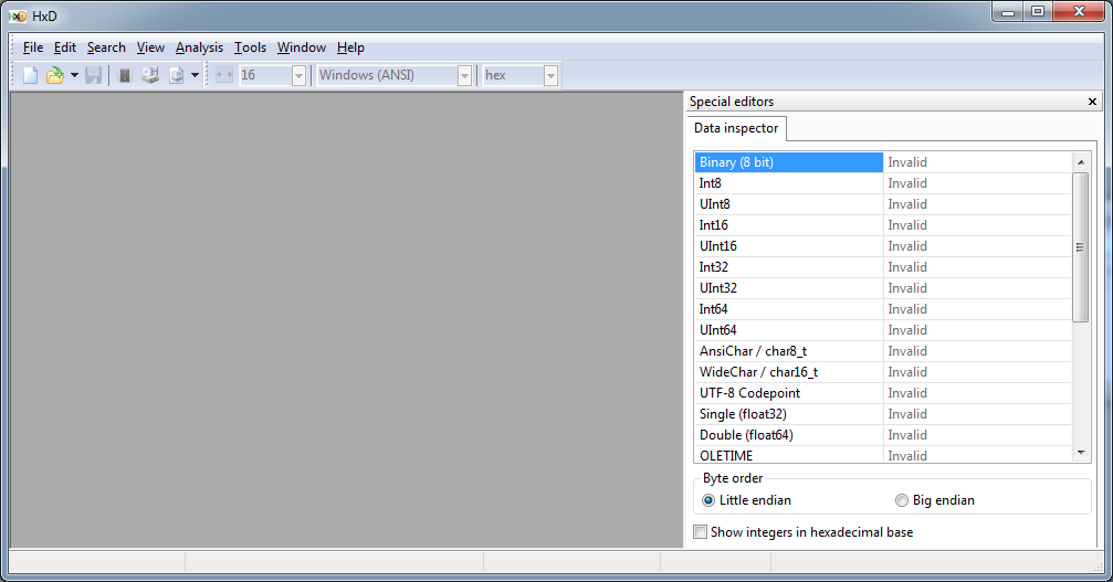 Open Hex Editor