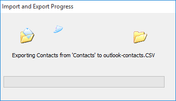 Import and Export Progress