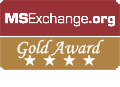 MS Exchange Gold Award