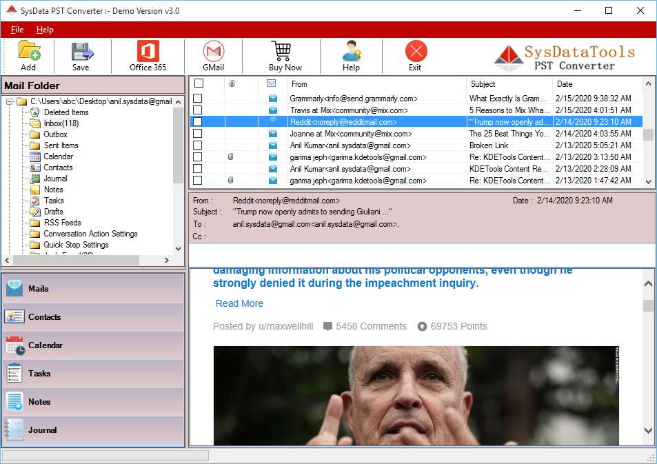 PST File Preview