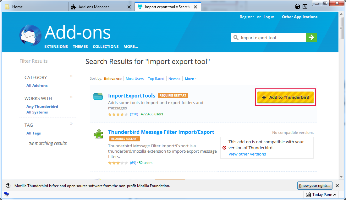 Import Export Tools