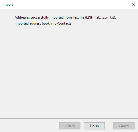 Import Contacts to Thunderbird