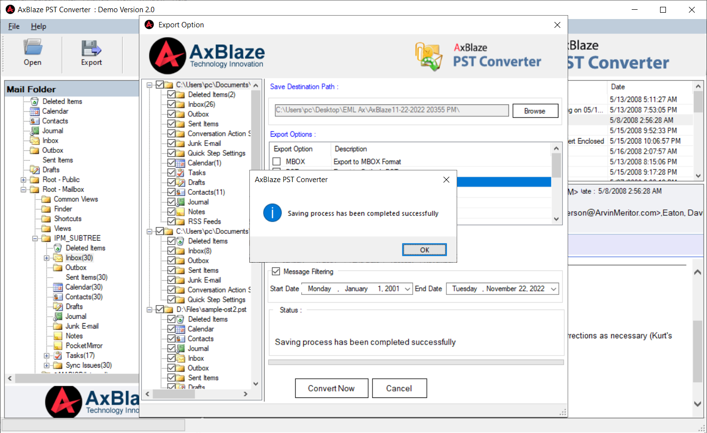 Convert PST to EML Format