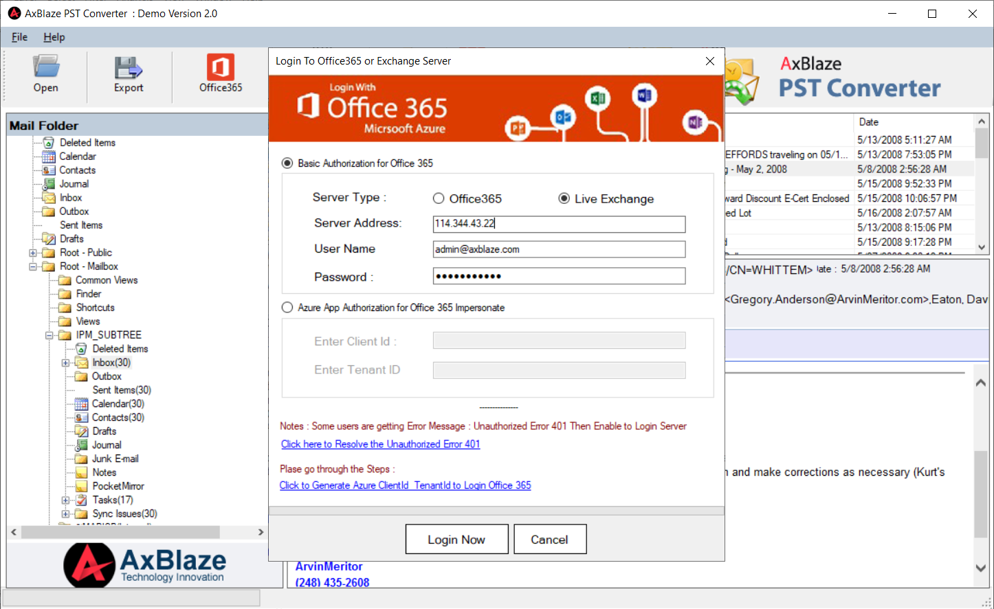 Import PST to Exchange Server Account