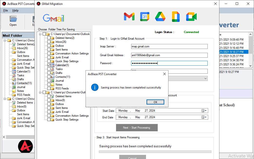 PST to Gmail Migration